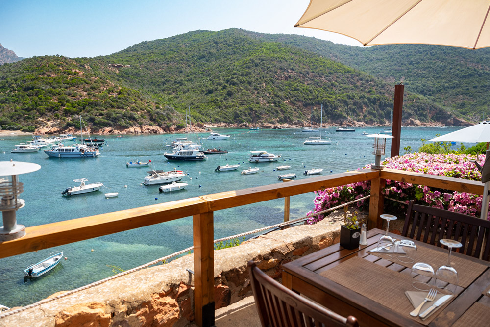 Restaurant de poissons Girolata