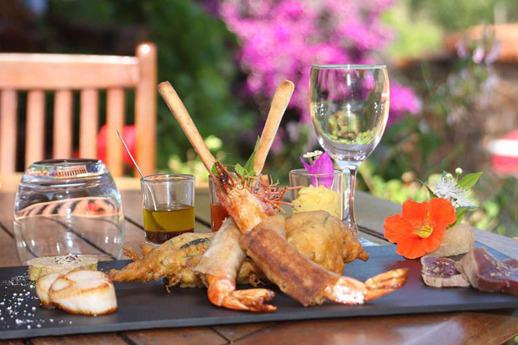 Restaurant de poissons Girolata